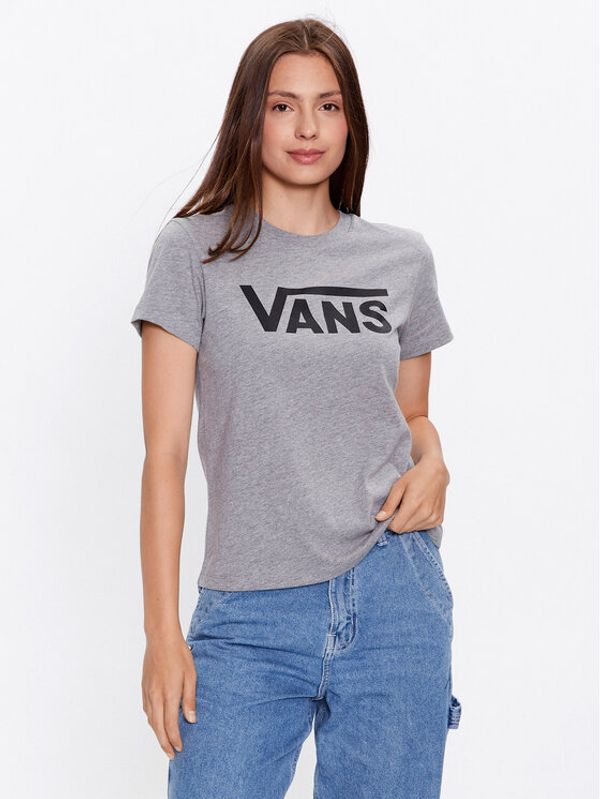 Vans Vans T-shirt Wm Flying V Crew Tee VN0A3UP4 Siva Regular Fit