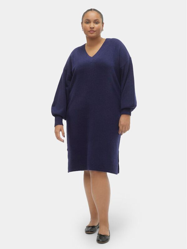 Vero Moda Curve Vero Moda Curve Džemper haljina 10294755 Tamnoplava Loose Fit