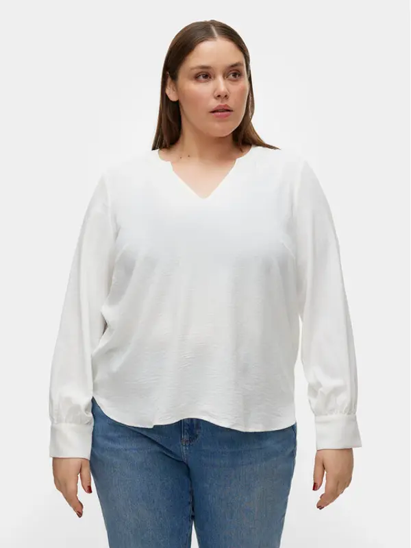 Vero Moda Curve Vero Moda Curve Majica Alva 10301890 Bijela Regular Fit