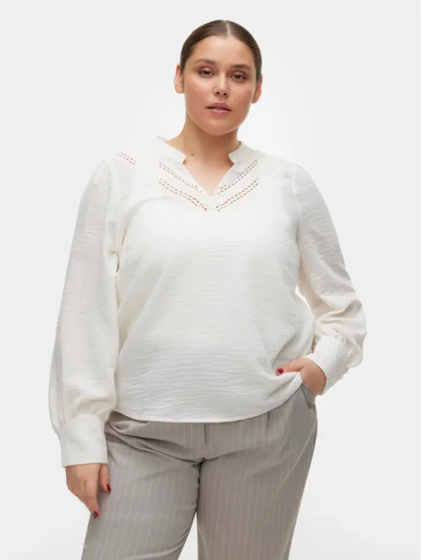 Vero Moda Curve Vero Moda Curve Majica Chris 10301893 Bijela Regular Fit