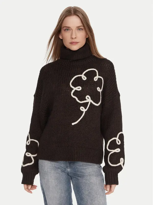 Vero Moda Vero Moda Dolčevita Fatima 10335036 Smeđa Regular Fit