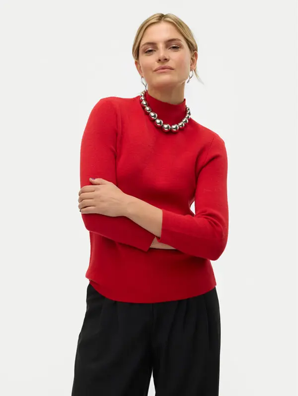 Vero Moda Vero Moda Dolčevita Gold 10320585 Crvena Regular Fit
