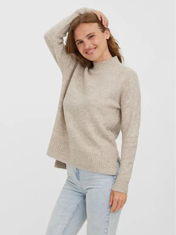 Vero Moda Vero Moda Džemper 10269229 Bež Regular Fit