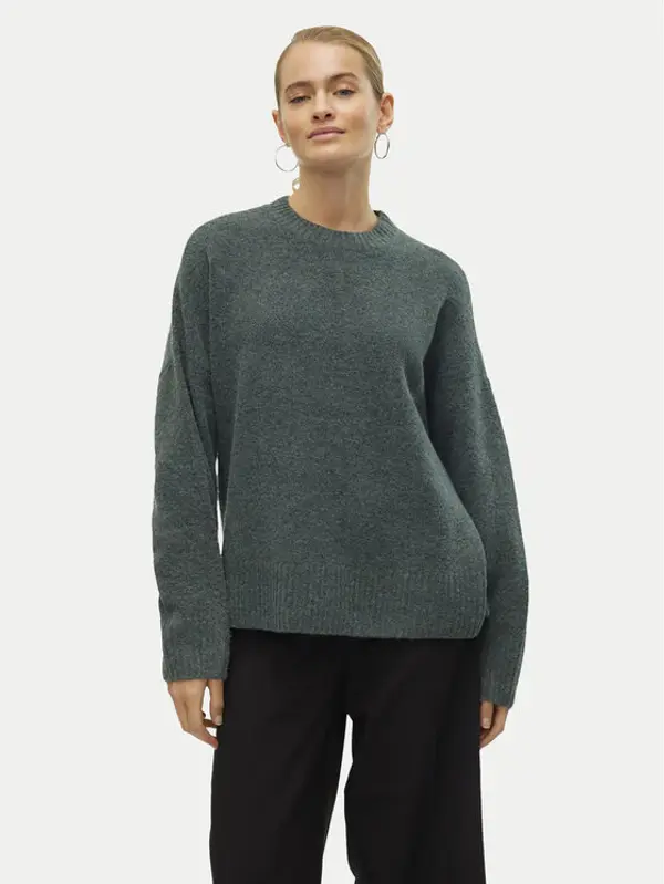 Vero Moda Vero Moda Džemper Boom 10320463 Zelena Loose Fit