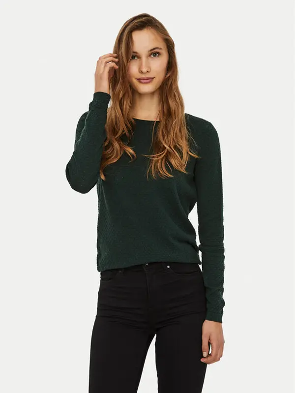 Vero Moda Vero Moda Džemper Care 10136644 Zelena Regular Fit