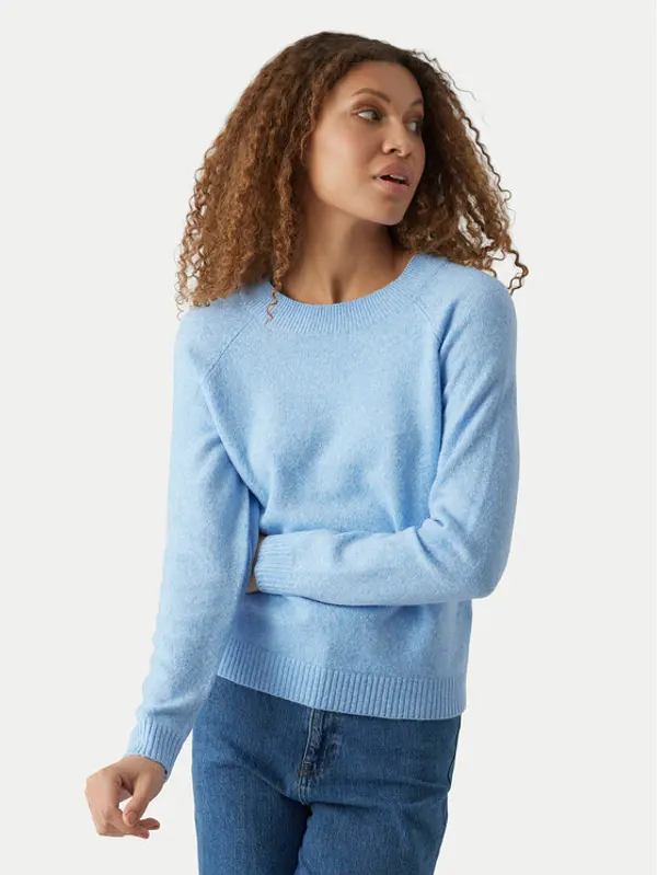 Vero Moda Vero Moda Džemper Doffy 10201022 Svijetlo plava Regular Fit