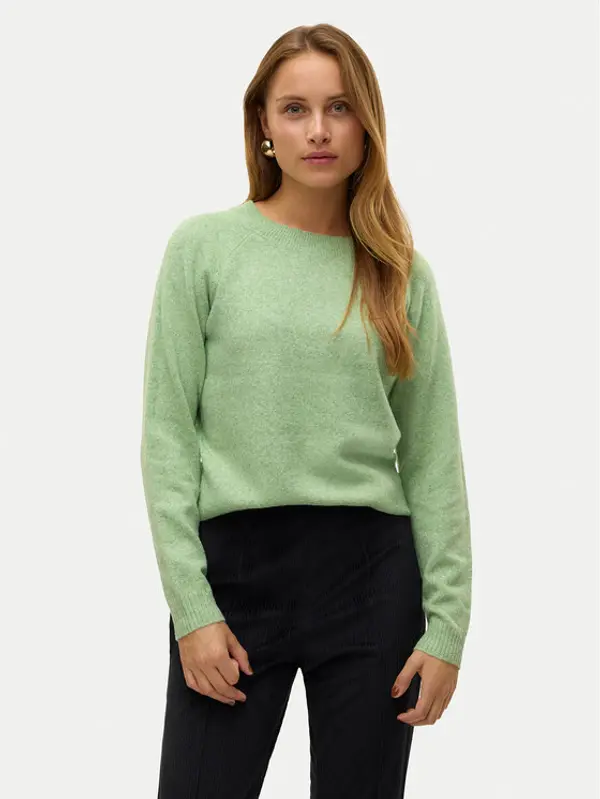 Vero Moda Vero Moda Džemper Doffy 10201022 Zelena Regular Fit