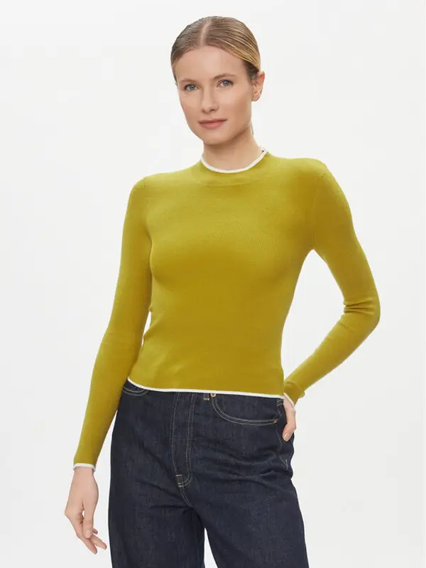 Vero Moda Vero Moda Džemper Flouncy 10299604 Žuta Slim Fit
