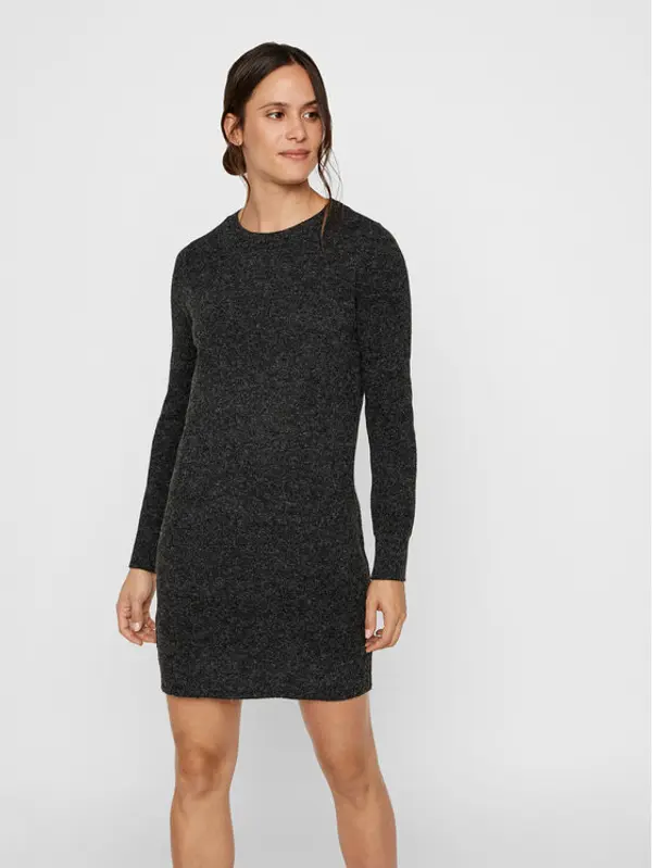 Vero Moda Vero Moda Džemper haljina 10215523 Crna Relaxed Fit