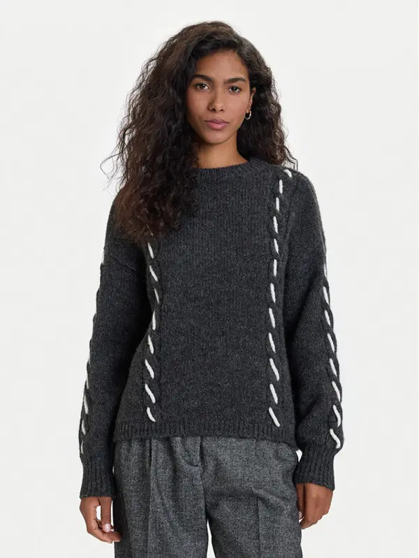Vero Moda Vero Moda Džemper Ilina 10334866 Siva Loose Fit