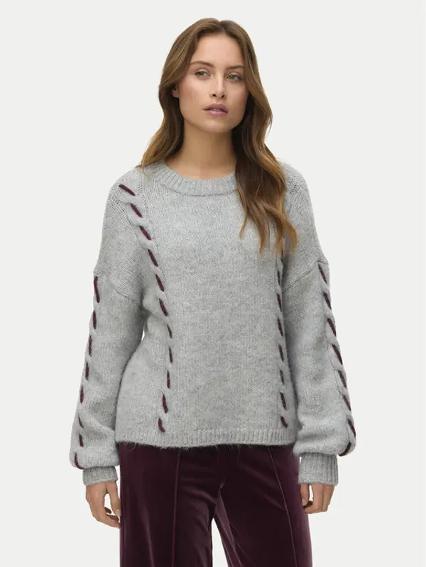 Vero Moda Vero Moda Džemper Ilina 10334866 Siva Loose Fit