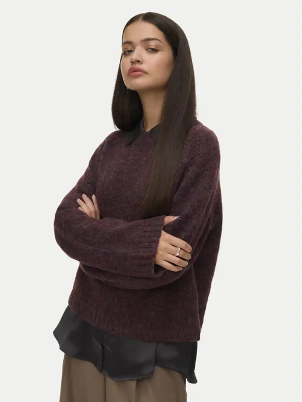 Vero Moda Vero Moda Džemper Ingrid 10331365 Ljubičasta Regular Fit