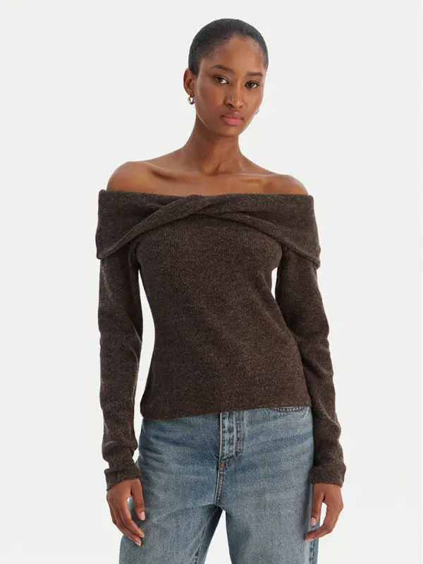 Vero Moda Vero Moda Džemper Kaia 10333298 Smeđa Regular Fit