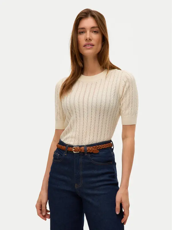 Vero Moda Vero Moda Džemper Morena 10321893 Bež Slim Fit