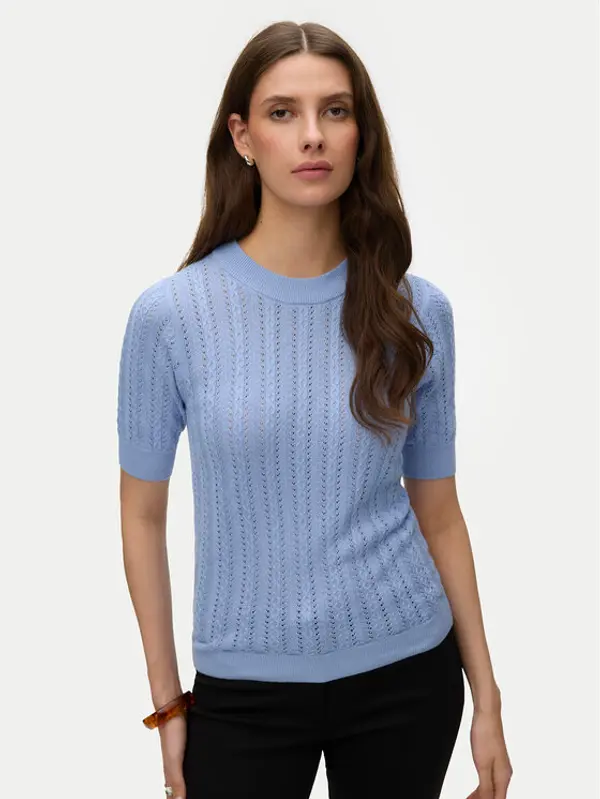 Vero Moda Vero Moda Džemper Morena 10321893 Svijetloplava Slim Fit