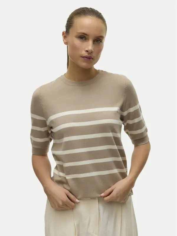 Vero Moda Vero Moda Džemper Saba 10306829 Bež Regular Fit
