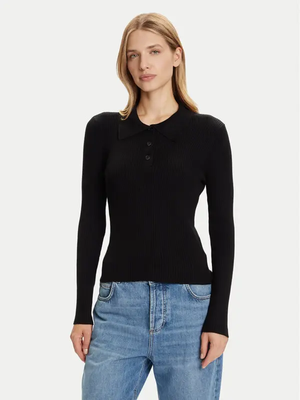 Vero Moda Vero Moda Džemper Siljerib 10336674 Crna Slim Fit