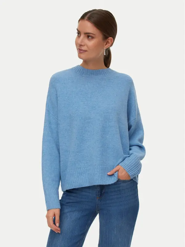 Vero Moda Vero Moda Džemper Vmboom 10320463 Svijetloplava Loose Fit