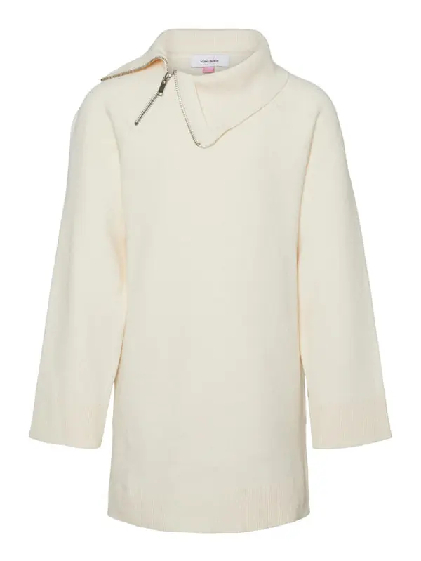 Vero Moda Girl Vero Moda Girl Dolčevita Gold Needle 10278276 Écru Regular Fit