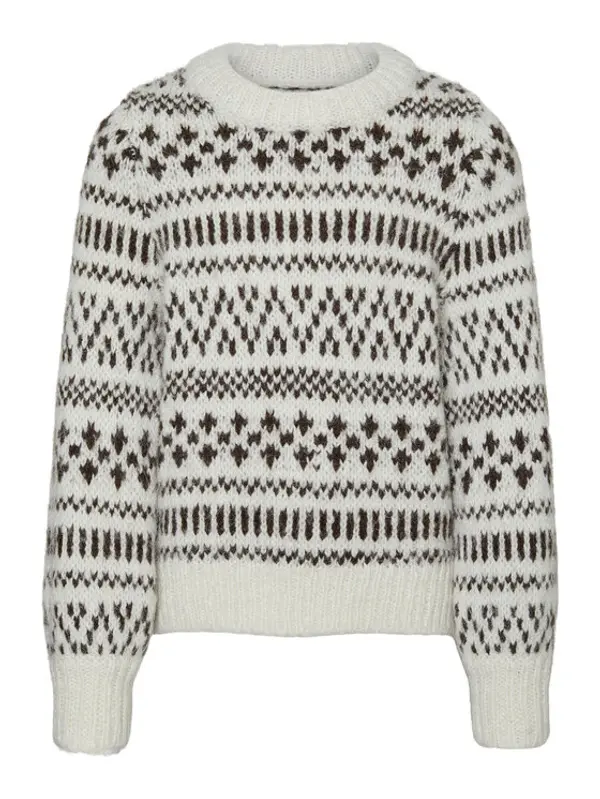 Vero Moda Girl Vero Moda Girl Džemper Kaira 10271981 Bež Regular Fit