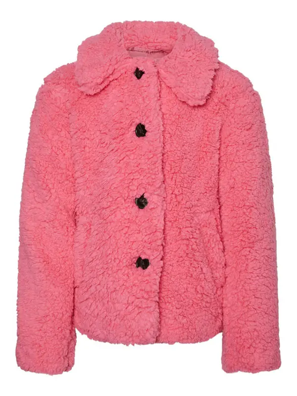 Vero Moda Vero Moda Girl Kožuh Cooper Teddy 10271644 Ružičasta Regular Fit