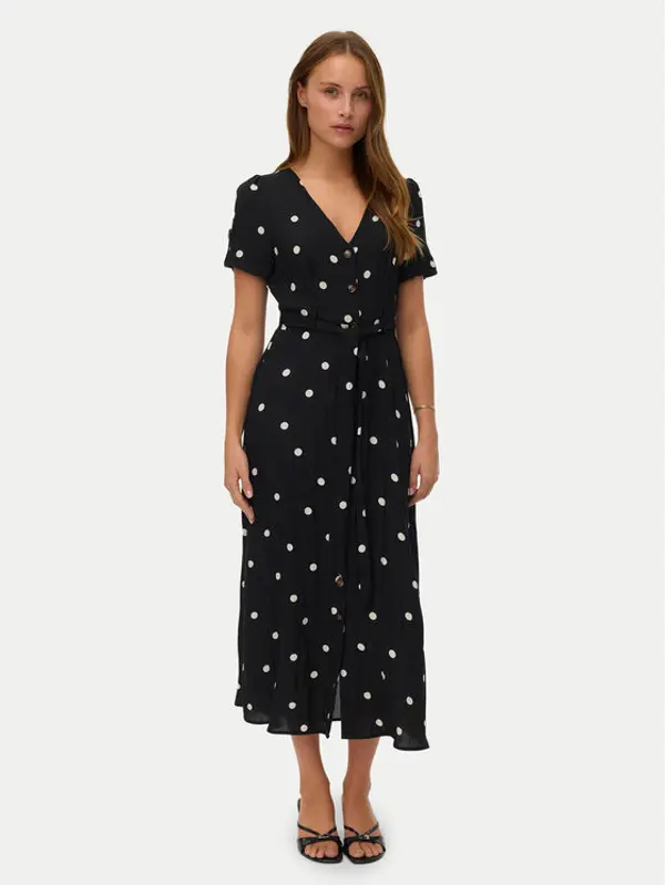 Vero Moda Vero Moda Haljina košulja Joan 10343501 Crna Regular Fit