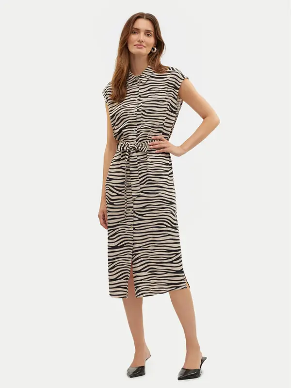Vero Moda Vero Moda Haljina košulja Mymilo 10282532 Bež Regular Fit