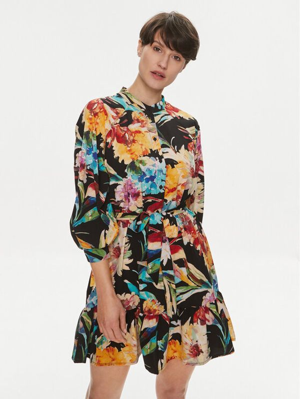 Vero Moda Vero Moda Haljina košulja Siw Cari 10300381 Crna Regular Fit