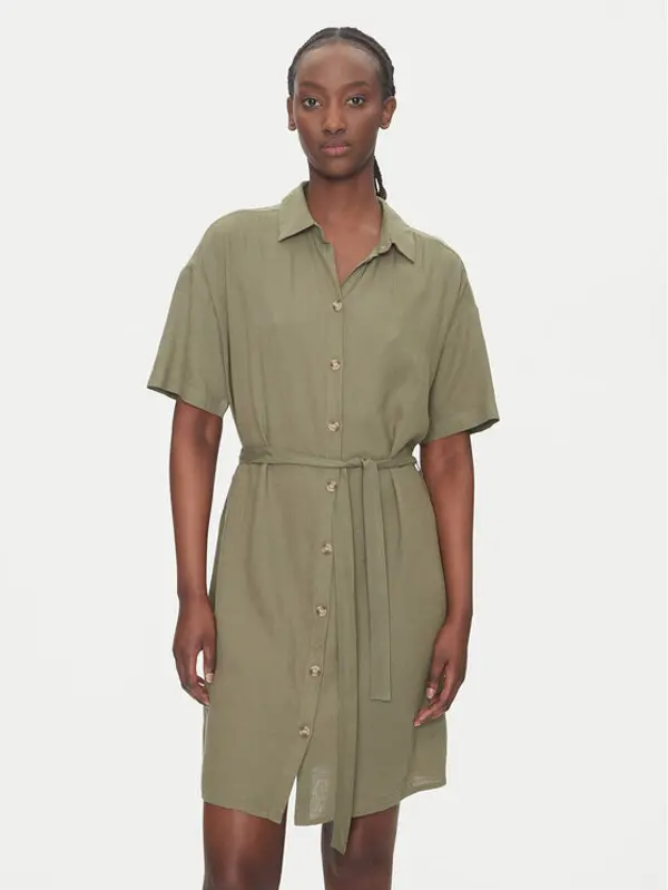 Vero Moda Vero Moda Haljina košulja Thea 10333791 Zelena Loose Fit