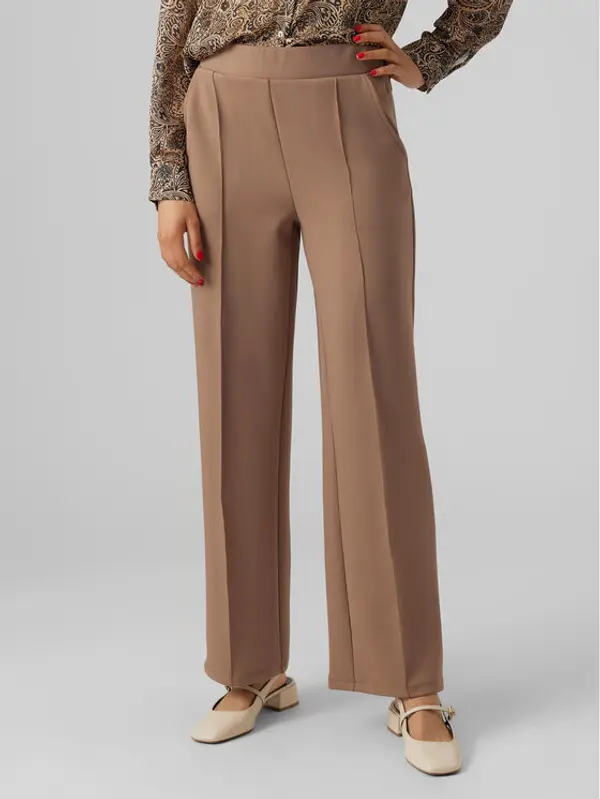 Vero Moda Vero Moda Hlače 10296830 Smeđa Relaxed Fit
