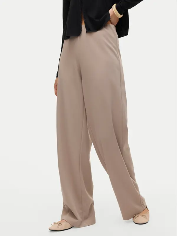 Vero Moda Vero Moda Hlače Berlin 10318454 Bež Wide Leg