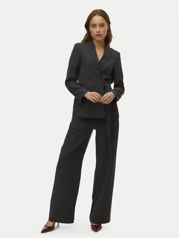 Vero Moda Vero Moda Hlače Bestie 10333960 Siva Wide Leg