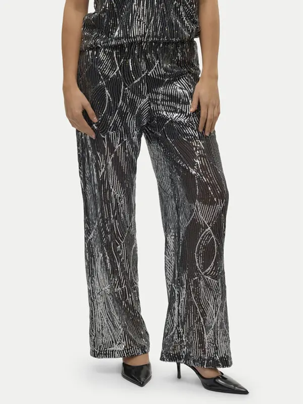 Vero Moda Vero Moda Hlače Ellen 10319016 Crna Straight Fit