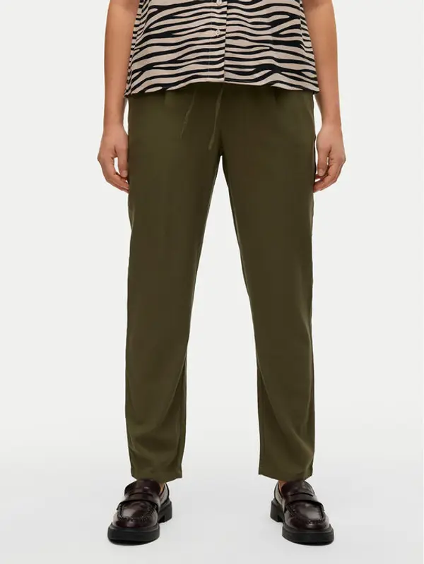 Vero Moda Vero Moda Hlače Jesmilo 10279691 Zelena Regular Fit