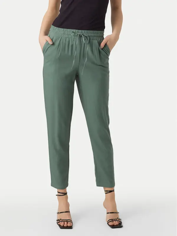 Vero Moda Vero Moda Hlače Jesmilo 10279691 Zelena Regular Fit