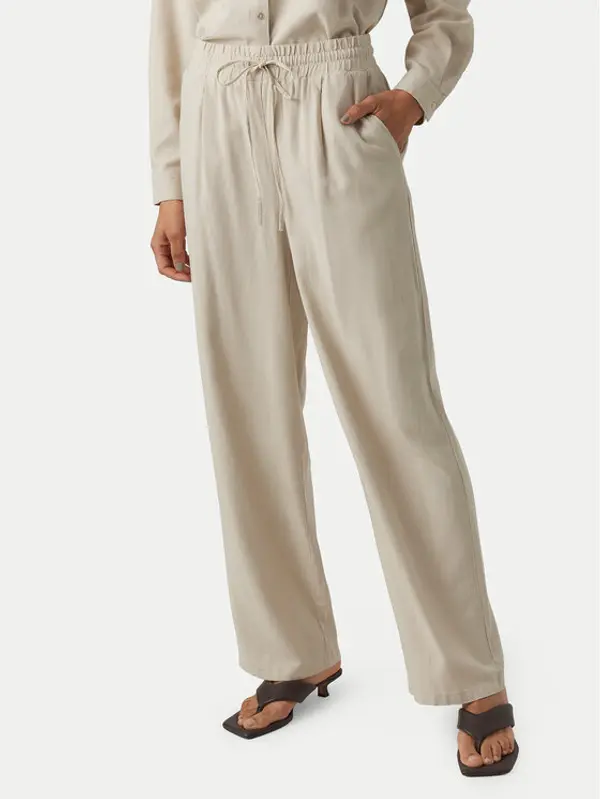 Vero Moda Vero Moda Hlače Jesmilo 10287363 Svijetlo bež Regular Fit