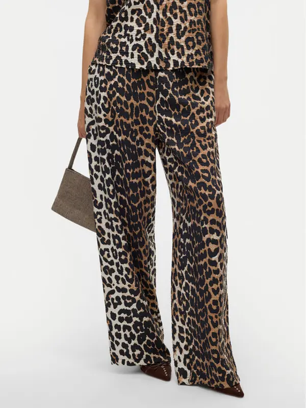 Vero Moda Vero Moda Hlače Josie 10303759 Smeđa Wide Leg