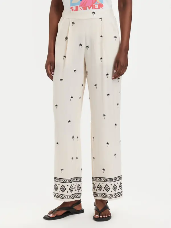 Vero Moda Vero Moda Hlače Kai 10345546 Krem Regular Fit