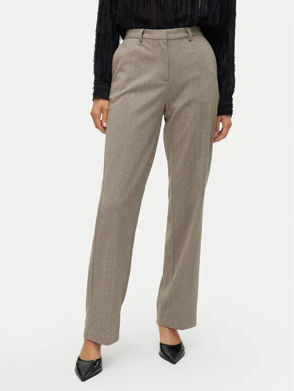 Vero Moda Vero Moda Hlače Kawi 10319665 Bež Straight Fit