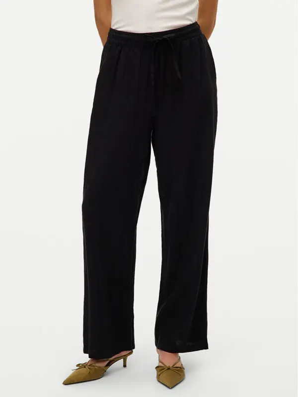 Vero Moda Vero Moda Hlače Linn 10305091 Crna Loose Fit