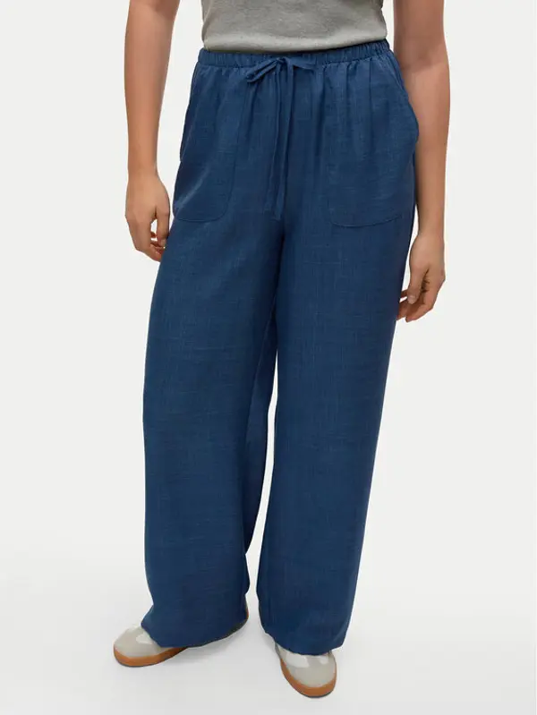 Vero Moda Vero Moda Hlače Melaney 10316385 Tamnoplava Loose Fit