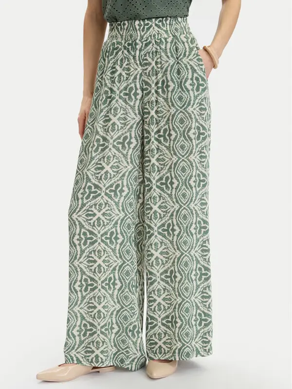 Vero Moda Vero Moda Hlače Menny 10282478 Zelena Wide Leg