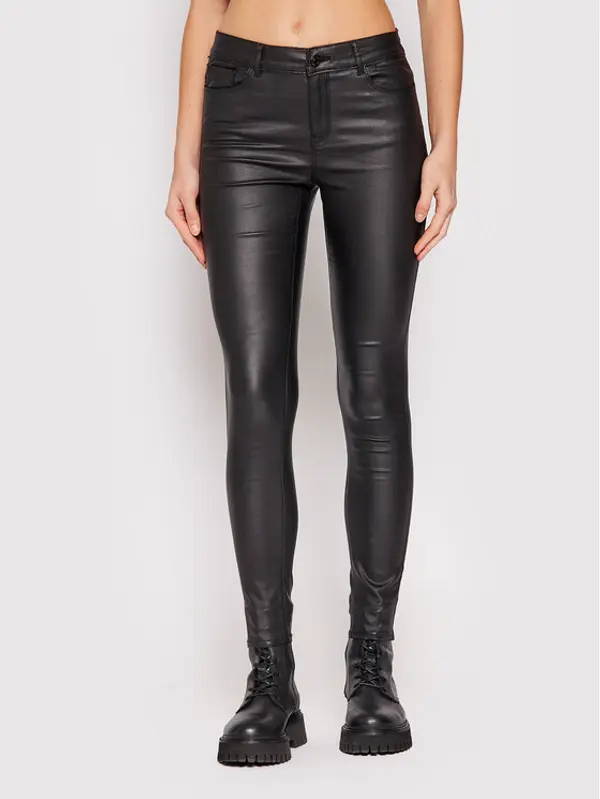 Vero Moda Vero Moda Hlače Seven 10138972 Crna Slim Fit