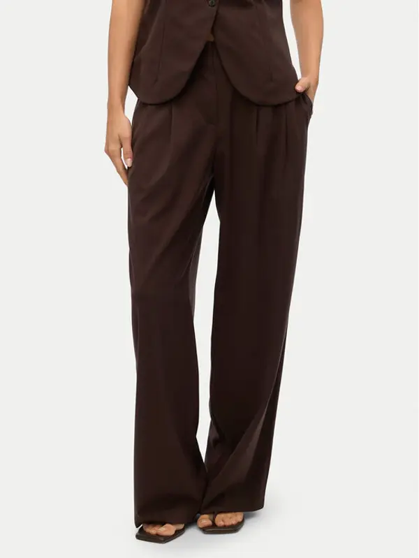 Vero Moda Vero Moda Hlače Sigga 10336315 Smeđa Wide Leg