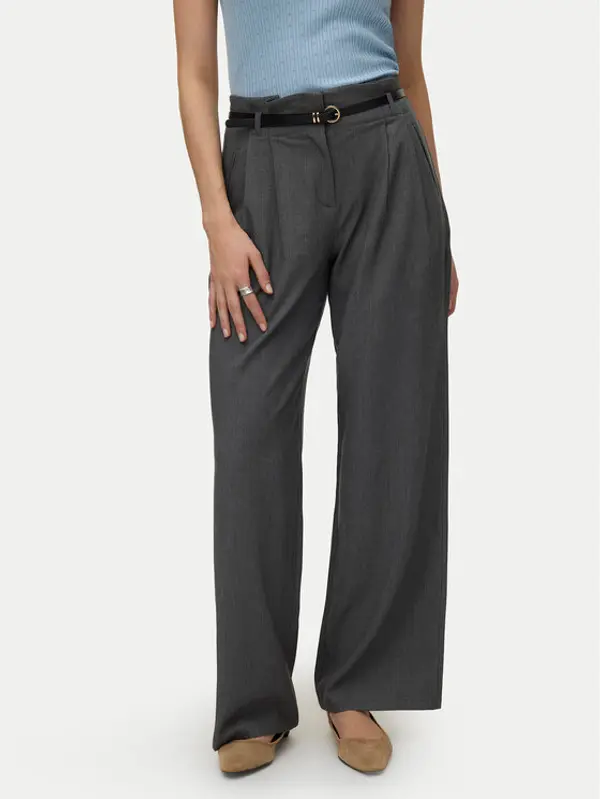 Vero Moda Vero Moda Hlače Tahia 10340300 Siva Wide Leg