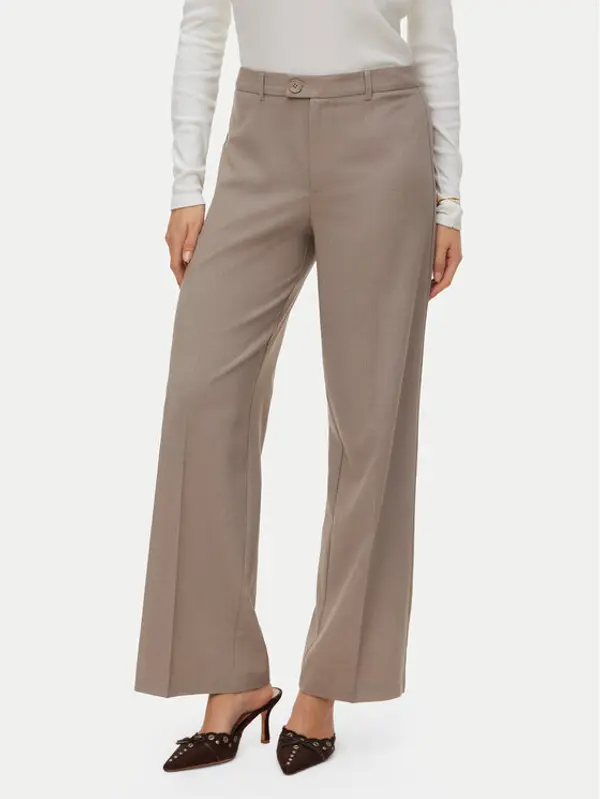 Vero Moda Vero Moda Hlače Texas 10334103 Bež Straight Fit