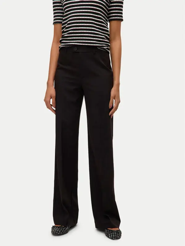 Vero Moda Vero Moda Hlače Texas 10334103 Crna Straight Fit