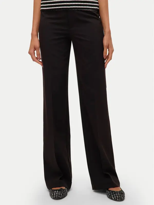 Vero Moda Vero Moda Hlače Texas 10334103 Crna Straight Fit
