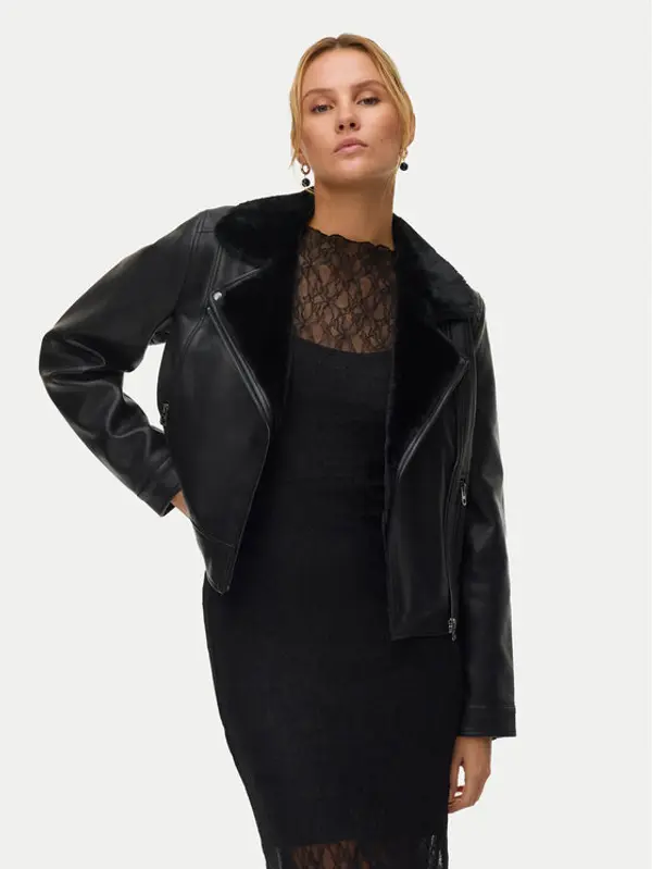 Vero Moda Vero Moda Jakna od imitacije kože Hailey 10250405 Crna Regular Fit