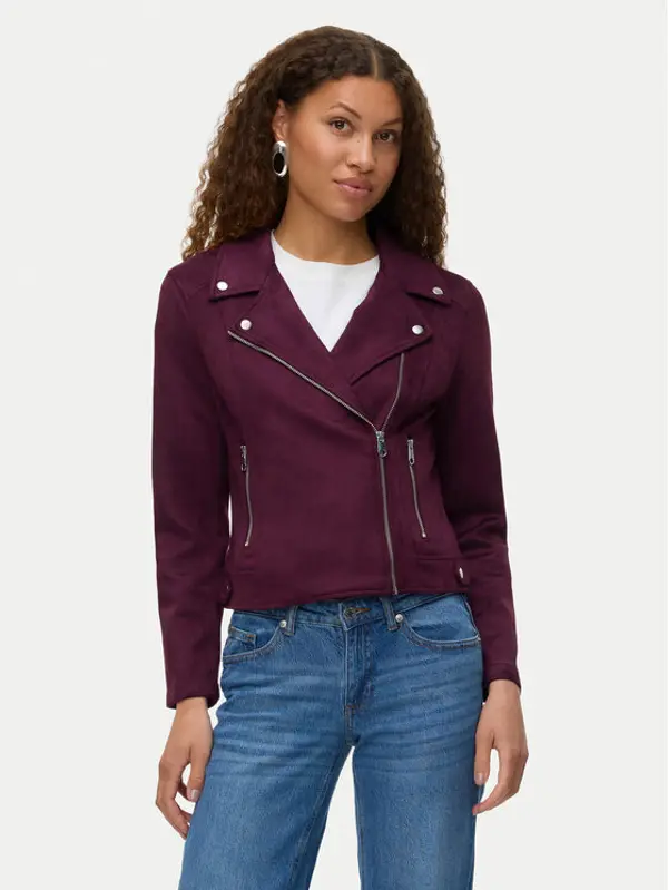 Vero Moda Vero Moda Jakna od imitacije kože Jose 10300938 Ljubičasta Regular Fit